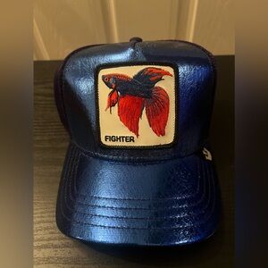 Goorin Bros Limited Edition Capsule Farm Fighter Metallic Blue Beta Fish